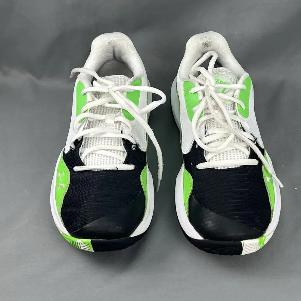 Under Armour Lockdown 7 Low Women’s 9 Men’s 7.5 Black Green Basketbal